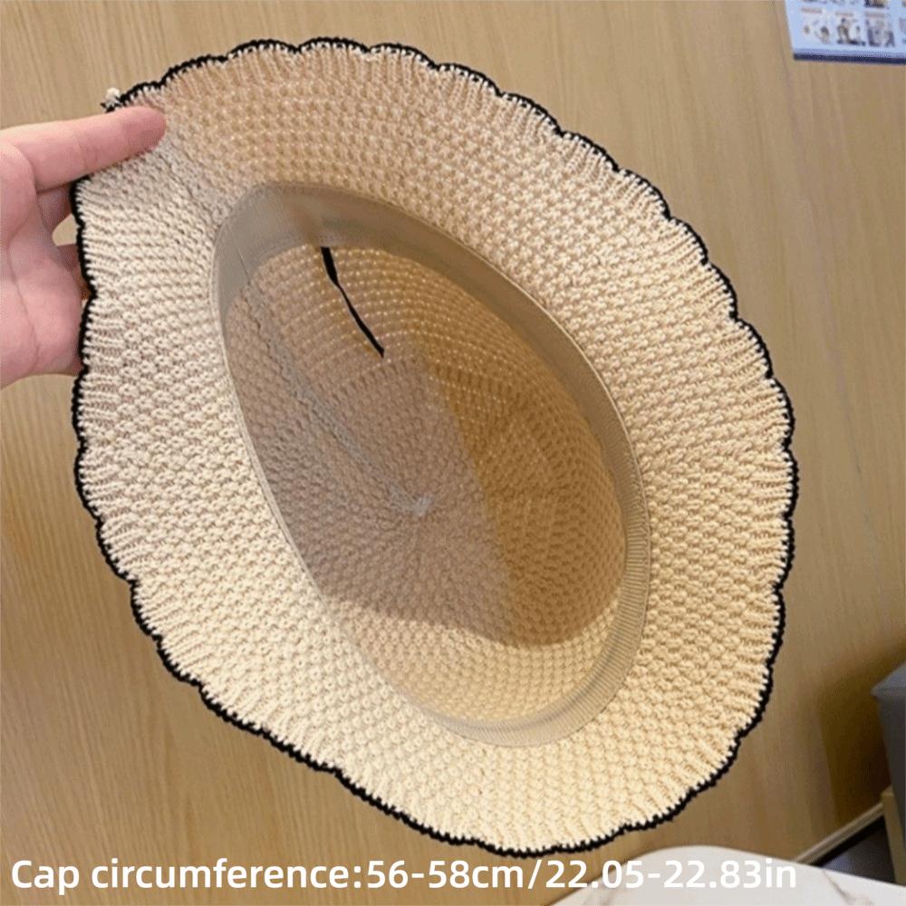 Foldable Fisherman's Hat Breathable Outdoor Sun Hat Casual Knit Bucket Hat