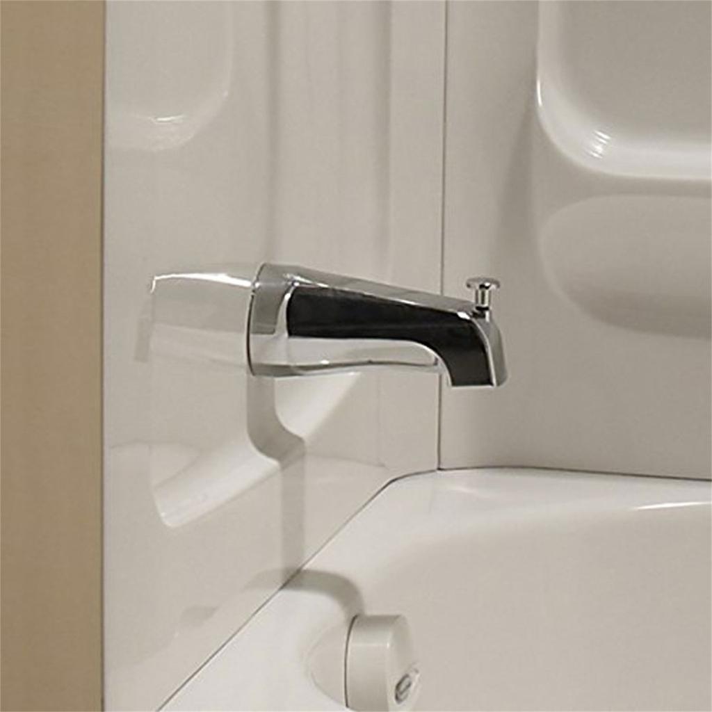Aluminum Alloy Tub Spout with Shower Diverter Press Type Faucet Easy Installation Bathtub Accessories for Slip Pipe