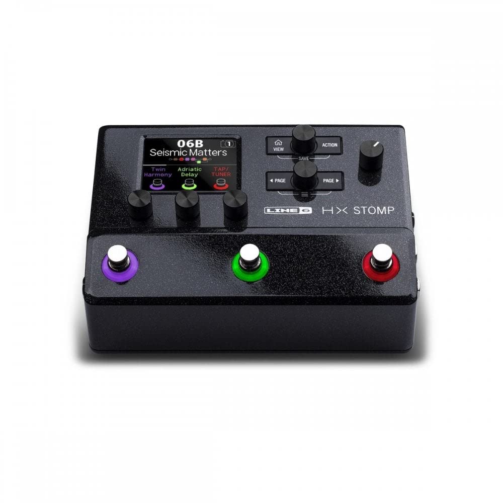 Processador de guitarra profissional Line 6 HX Stomp com mais de 300 efeitos e modelos de amplificadores e interface de áudio Pedal Multiefeitos Ultracompacto