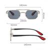 Women Men Polarized Sunglasses Metal Double Beam Square Frame Sun Glasses Anti Blue Light Driving Eyeglasses Fashion Eyewear