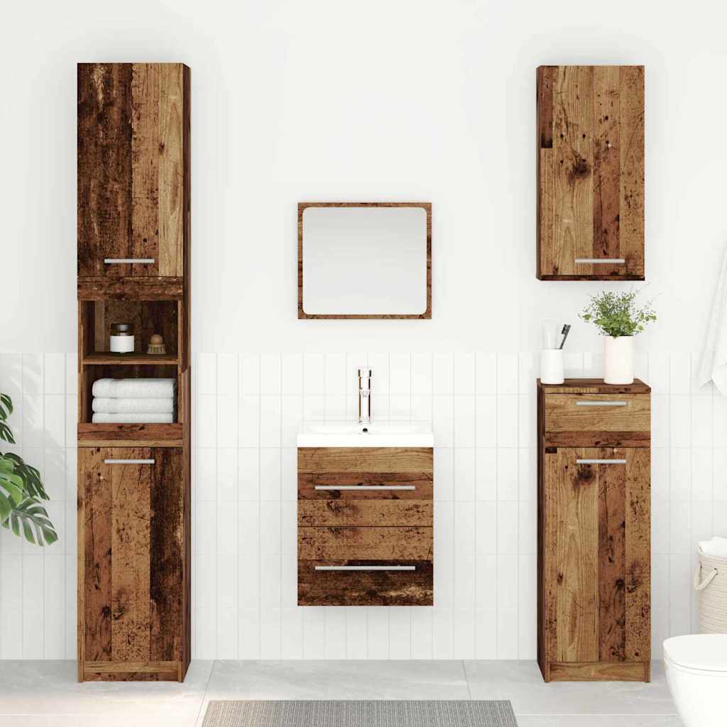 Vintage Wood Washbasin Cabinet 38.5 x 41 x 48 cm Engineered Wood