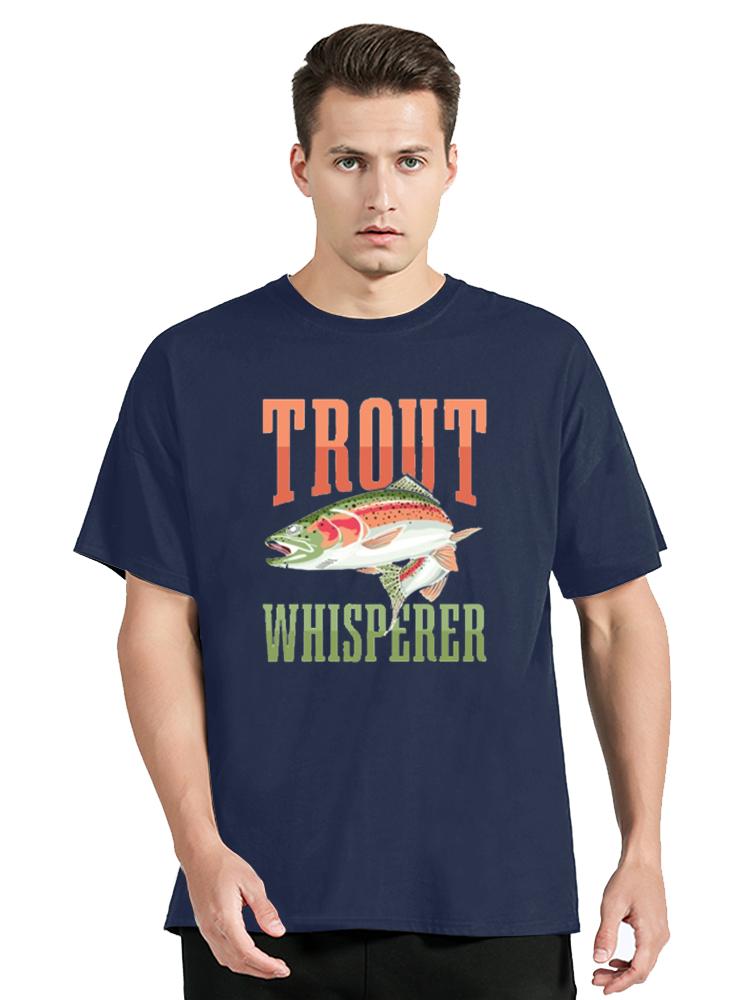Unisex Tshirts Trout Fishing Steelhead Rainbow Trout Whisperer Gift Cotton Tee Shirt Fisherunisex Lake Time T Shirt Gift Clothes