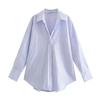 Fashion Casual Long Sleeve Office Shirt Women 2023 Multicolor Loose Simple Blouses Buttons Spring Autumn Lapel Ladies Tops 30443