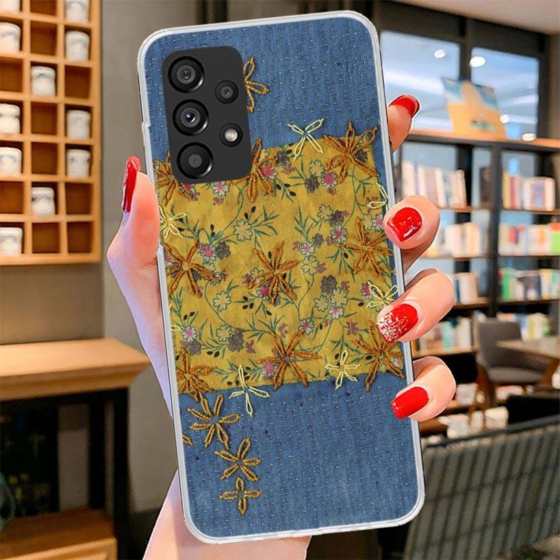 Jeans Cowboy Denim Printed Phone Case For Samsung Galaxy A17 A37 A57 A16 A26 A36 A56 A15 A25 A35 A55 A14 A24 A34 A54 A13 A23 A33