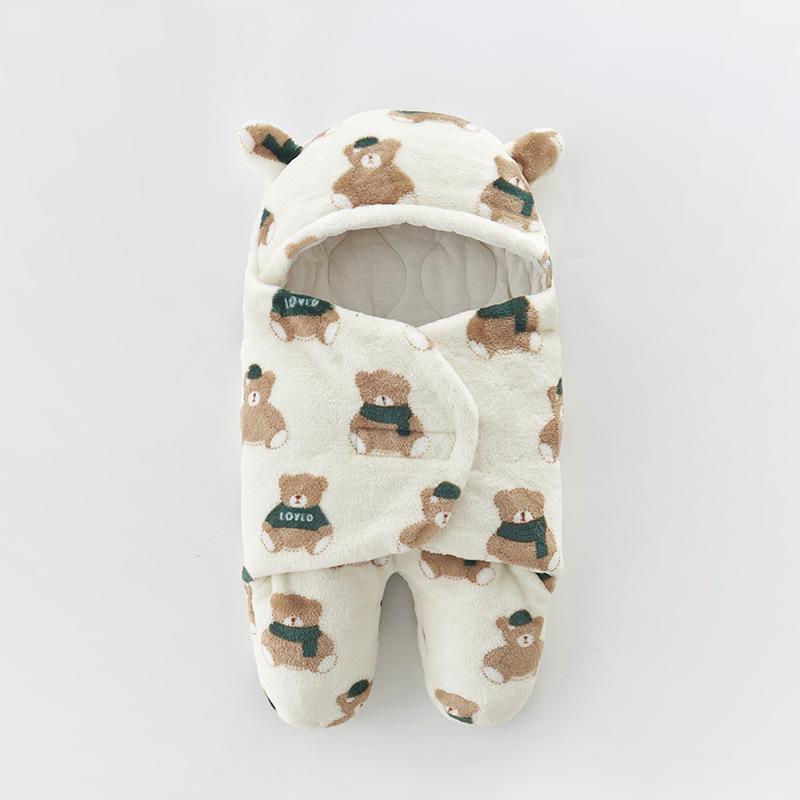 Anti-Startle Cotton Swaddle Blanket for Newborns - All-Season Baby Sleeping Bag