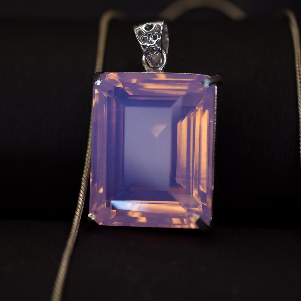 

СЕРТИФІКОВАНИЙ Натуральний Опал Підвіска 125.23 Карати Срібло Смарагд Дорогоцінний камінь 925 Стерлінгове my-476-sa