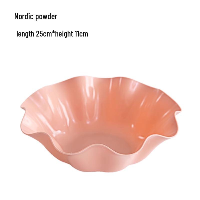European-Style Plastic Fruit and Snack Plate for Living Room or Office