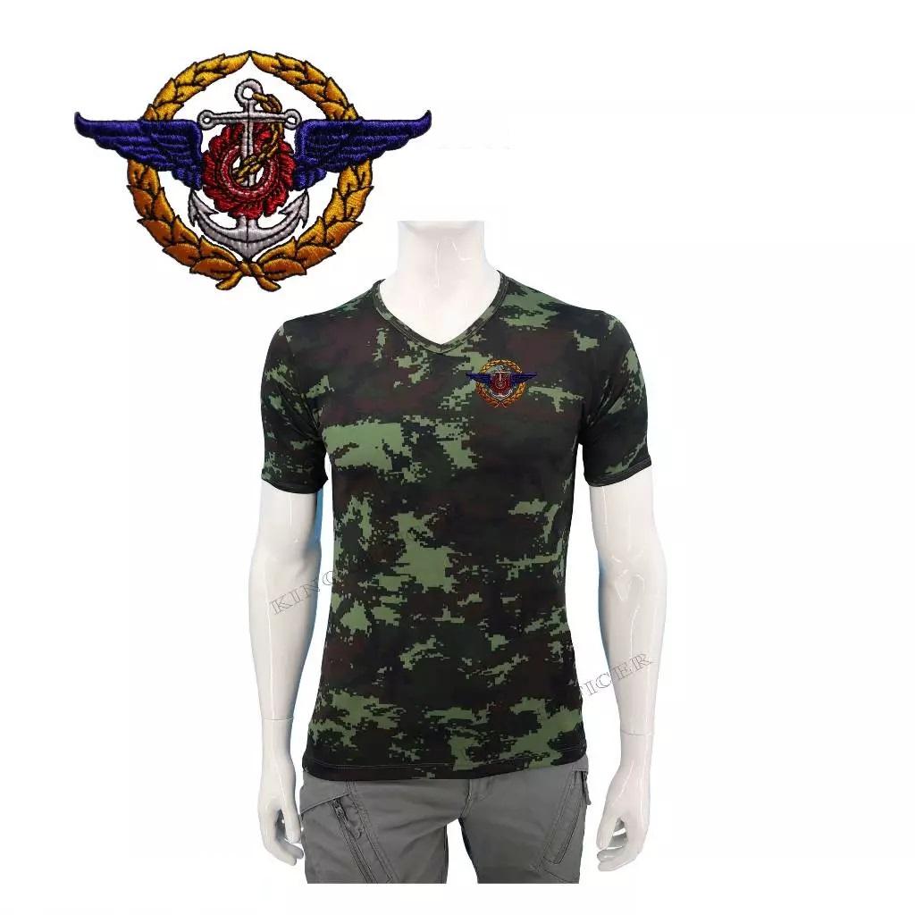 T-Shirt mit gesticktem Emblem der thailändischen Streitkräfte, Militärsoldat, Thailand-Flagge, Unterhemd, V-Ausschnitt, Aufdruck, kurzärmlig, schnelltrocknend, Uniform für Herren und Damen, Unisex