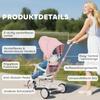 Children's Tricycle, Convertible Baby Buggy, 5-in-1, Push Handle, 1-3 Years, Pink