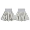 Japanese Niche Double-Layered Ribbed Waist Gray Ballet-Style Fluffy Skirt for Women