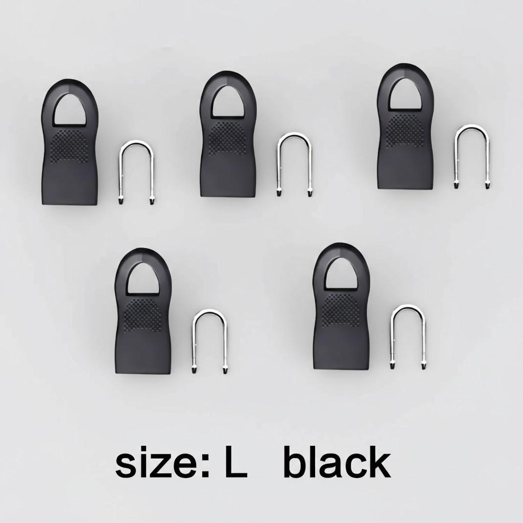 

5 Pcs Heavy Duty Zipper Pull Repair Kit for Jackets Bags DIY Sewing Replacement Parts Durable Craft Tools