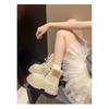 Thick-soled heightening Martin boots women's new autumn and winter high-end rhubarb boots versatile short boots