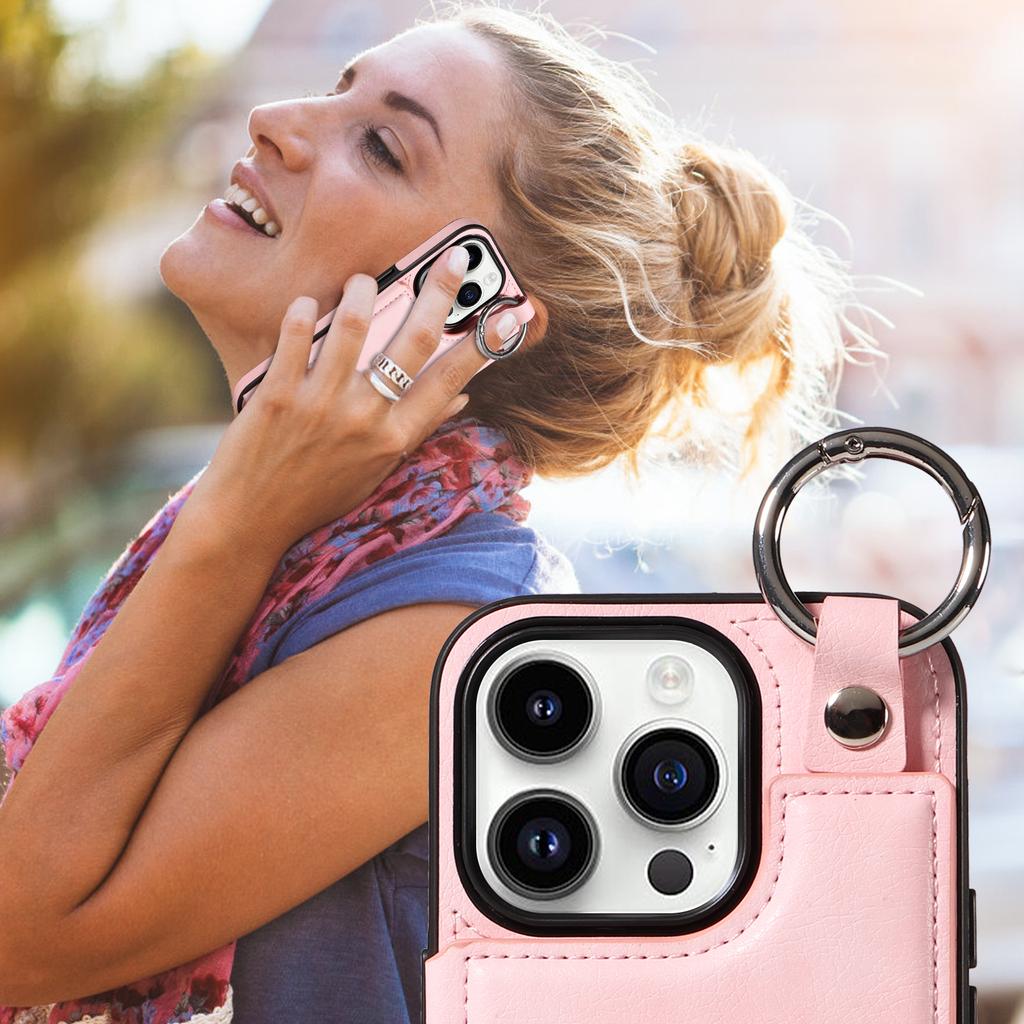 Magnetic Wallet Flip Leather Case Wi/ Ring Buckle For iPhone 15 14 Plus 13 12 11 Pro Max XSMax For Samsung S23 S22 S21 Ultra Plus A14 A54 A13 A53 A25