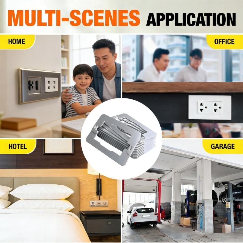 Pack Of 10 Metal Double Layer Wall Plate Spacers For Secure Outlet And Device Installation