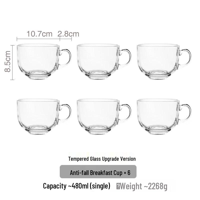 Jingbaodi Tempered Glass Bowls Set with Lids and Spoons