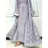Ramadan Eid Prayer Lace Abaya 2 Piece Set Inner Dress Women Flare Sleeve Long Abayas Kaftan Djellaba Dubai Party Vestidos 2026