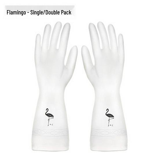 Strapazierfähige Latex-Spülhandschuhe für Damen - Dicke, wasserdichte Reinigungshandschuhe und Wäscheschutz