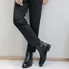 Men Ankle Boots Black Brown European  American Trend Short Boots British Gentleman's Leather Boots Size 38-46 Men Boots