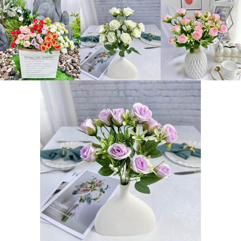 Faux Rose Flowers For Photography Props And Home Decoration With Easy Arrangement And Natural Look