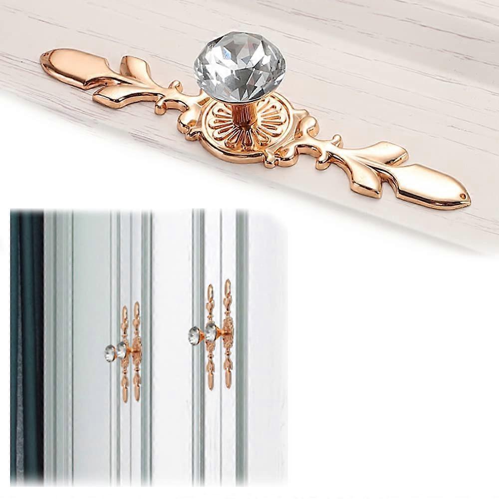 6 Pieces Diamond Door Knob Gold Crystal Door Knobs Cabinet Knob Diamond Cabinet Handle Diamond Cryst