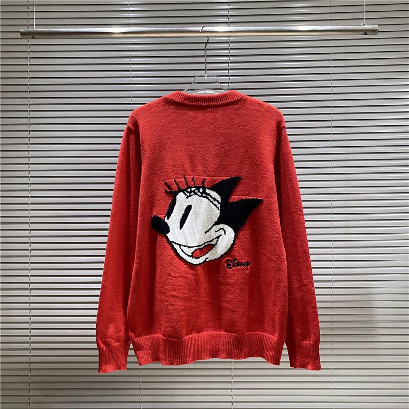 Unisex High-End Jiji Family Logo Mickey Embroidered Sweater