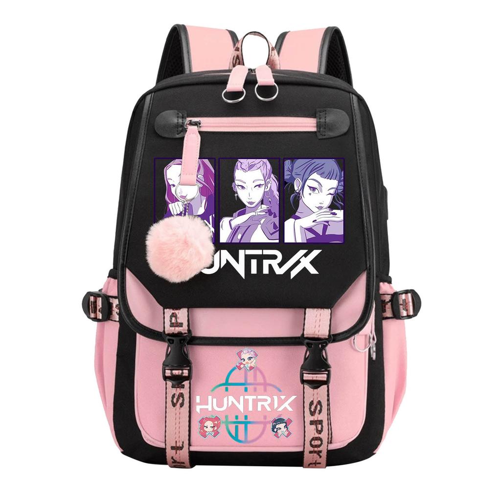 Large Capacity Schoolbag with Shoulder Strap; Student Three-piece Pencil Case Set