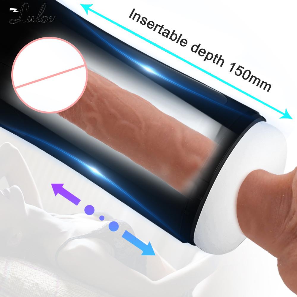 Automatic Telescopic Male Masturbator Pronunciation Masturbation Cup Sex Toys for Men Vaginal Masturbadores Adult Products 18