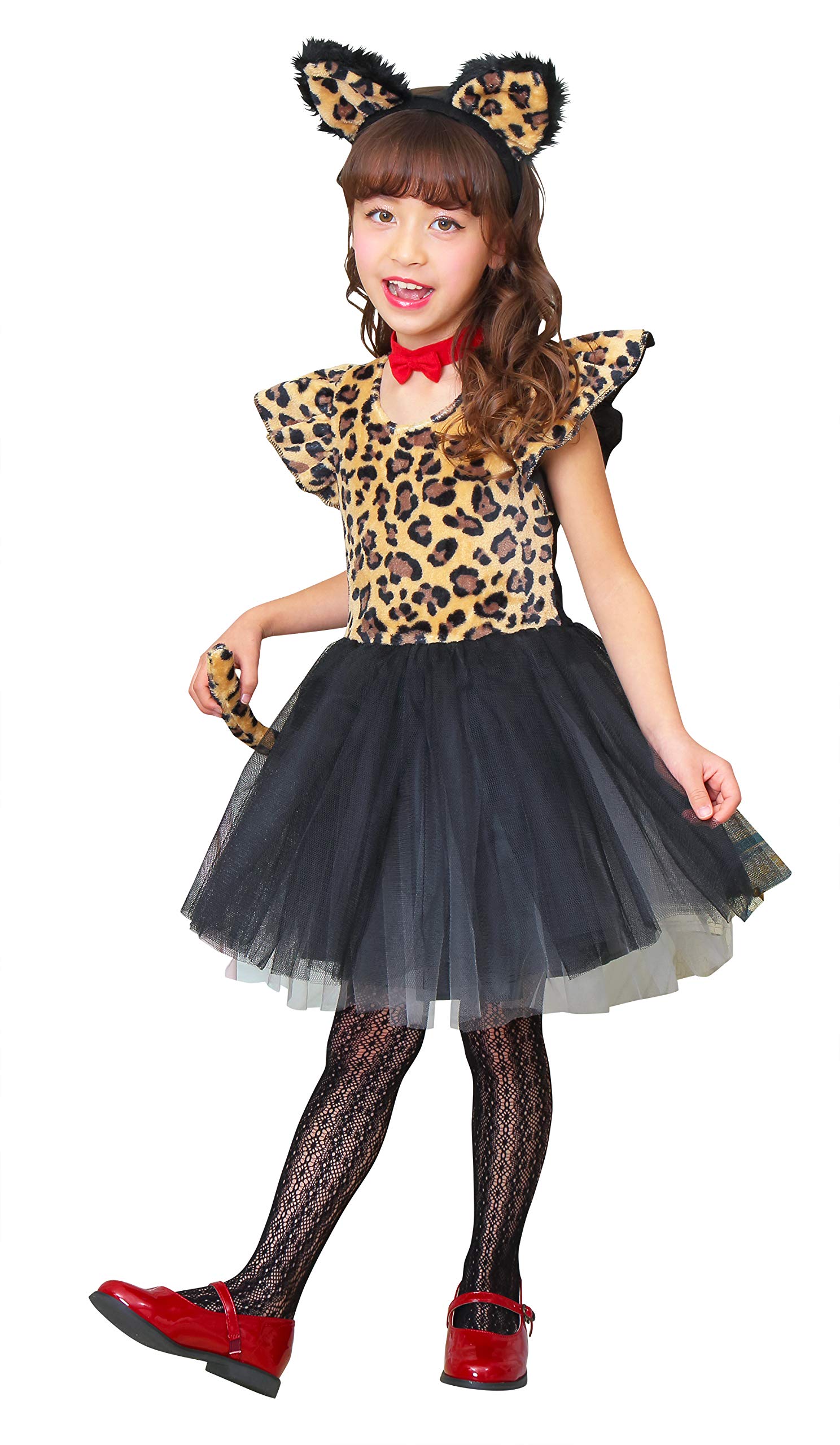 

Clearstone Cosplay Halloween Petite Leopard Kids Girls 100cm Black