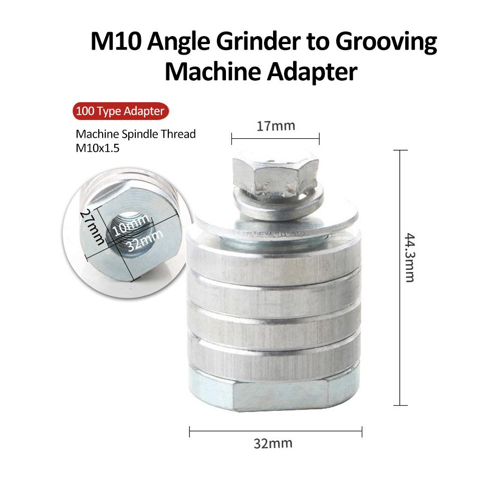 M10/M14 Angle Grinder To Grooving Machine Adapter QuickChange Slotter Adapter Conversion Head Attachment Angle Grinder 100/125MM