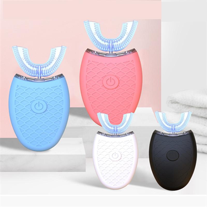 Children Adult Automatic Ushaped Electric Toothbrush Blue Light Smart Whitening