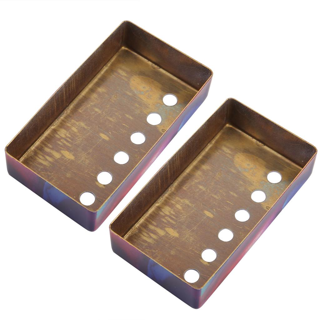 2 Stück Tonabnehmerabdeckung 6 Loch Kupfer Schutzhülle Gitarrenwartung Deko Zubehör