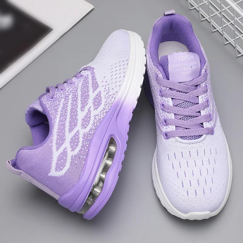 Sneakers Women Air Cushion Running Shoes Women Mesh Breathable Walking Shoes Tennis Sport Shoes