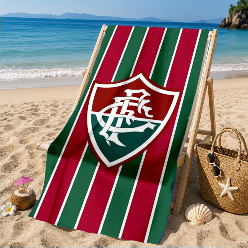 Flumi-nense Football Club  Printed Microfiber Beach Towel, Soft And Absorbent, Quick-Dry, Ideal for Summer Travel, Beach Essential, Swimming Pool