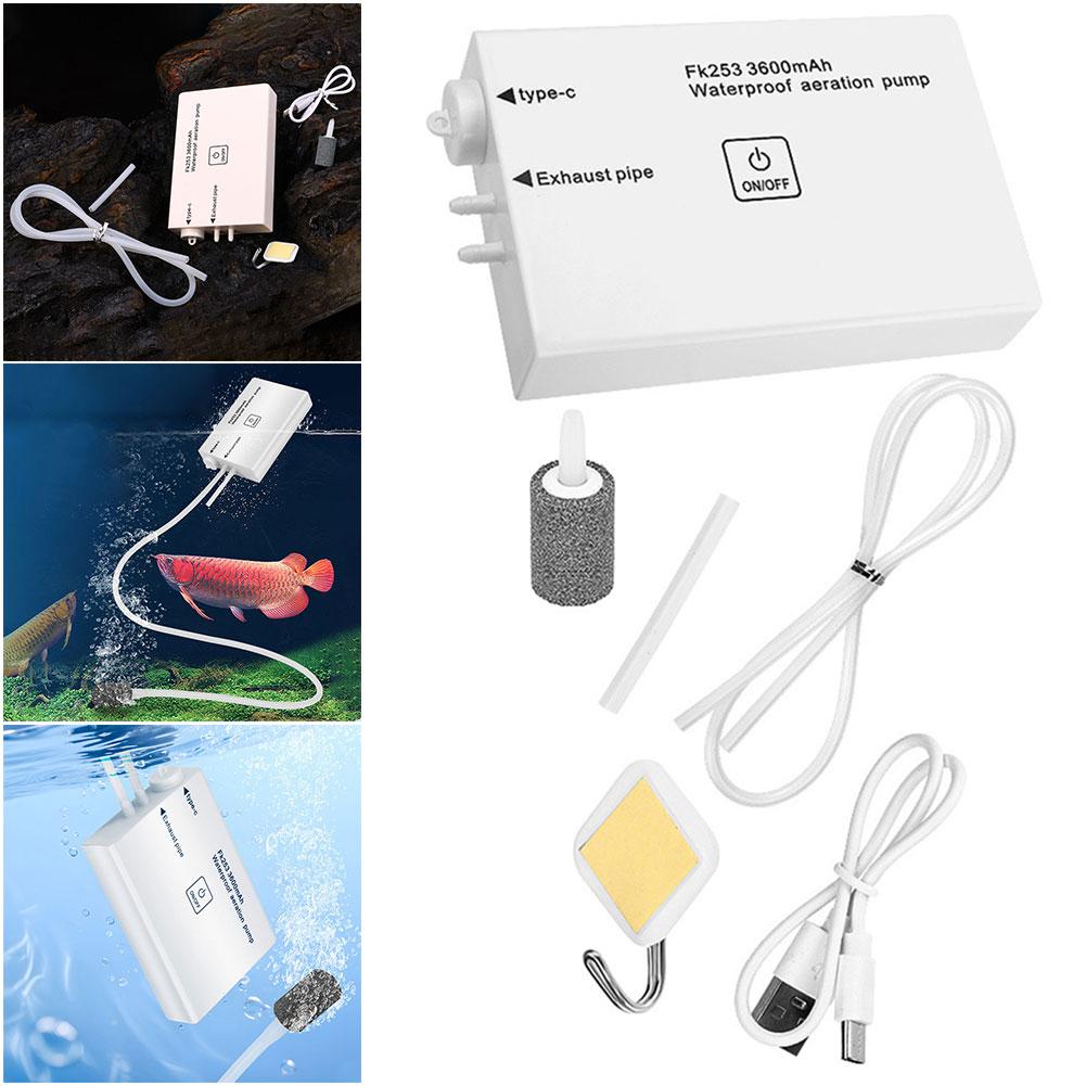 Fish Tank Aerator USB Rechargeable Oxygen Pump Fish Tank Air Pump for Outdoor Fishing and Fish Transportation China Mainland
