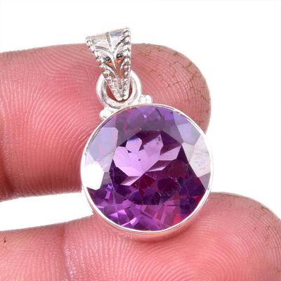 Natural Alexandrite Gemstone 925 Solid Sterling Silver Gift Pendant 1.25" G4z51