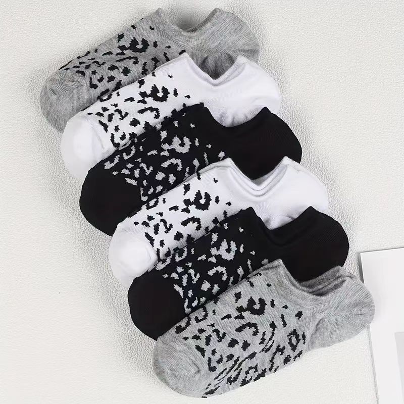 5 Pairs Men's Socks High-Quality Spring and AutumnThickened Breathable Boat Socks Low Cut Shallow Mouth Socks Men's Casual Socks