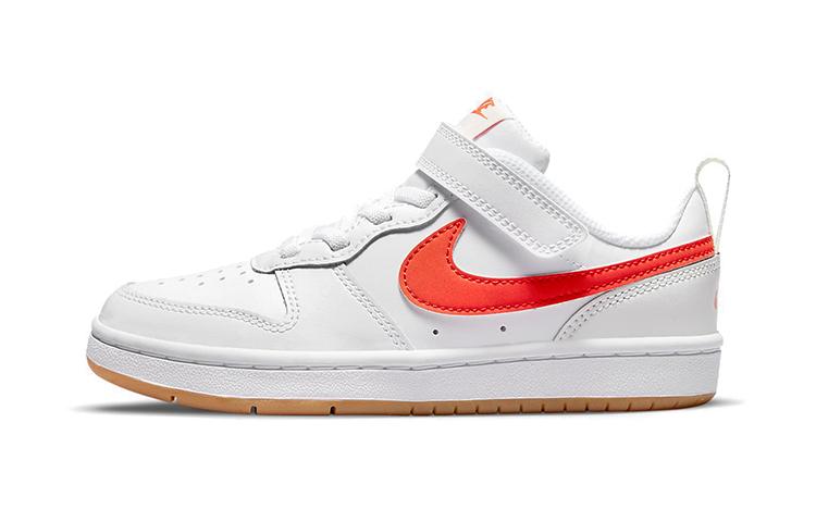 

Nike Court Borough 2 Low top Kids Skateboarding Shoes White Orange Children Aged 3 7 Years Old BQ5451-114 28