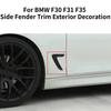 For BMW 3 Series F30 F31 F35 2012-2018 Side Fender Stickers Trim Cover ABS Material Car Exterior Modified Decorative Accessories