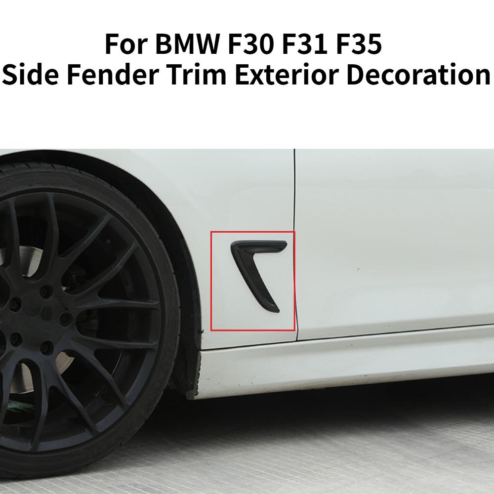 For BMW 3 Series F30 F31 F35 2012-2018 Side Fender Stickers Trim Cover ABS Material Car Exterior Modified Decorative Accessories