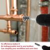 Copper Pipe Tubes Cleaner with Twisted Wire Cleaning Brush for Drill Pipe Cleaners Plumbing Stainless-Steel Wire Bristles