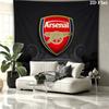 Arsenal F Custom Name Wall Tapestry Aesthetic Wall Hanging Printed Fabric Blanket Decorative Tapestries for Bedroom Living Room Home Decor
