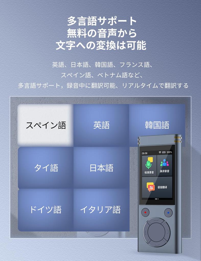 ISHU Voice Recorder with Automatic Speech Recognition AI Voice Supports 138 No Minutes Recorded Data Translation Currency Meeting Charging Port (NEW)