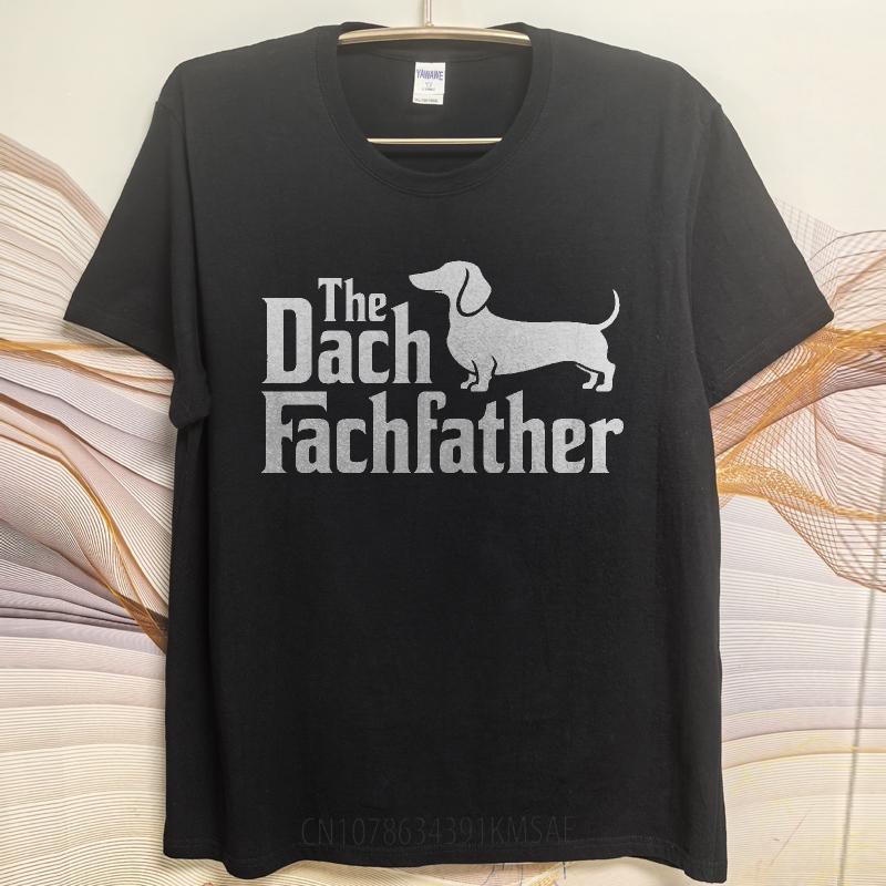 Streetwear Sommer Jungen T-Shirt Das Dackel Vater Hund Silhouette Design Kurzarm Weiches Rundhals-T-Shirt Entspannte Passform T-Shirt