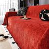 Nordic Style Light Luxury Solid Color Sofa Cushion Chenile Non Slip Anti Cat Scratch Blanket Four Season Universal Couch Cover