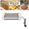 Elektrický Hot Dog váleček 550W Plně automatický Teplotní Multifunkční 6 trubkový Gril na klobásy Vařič Stroj