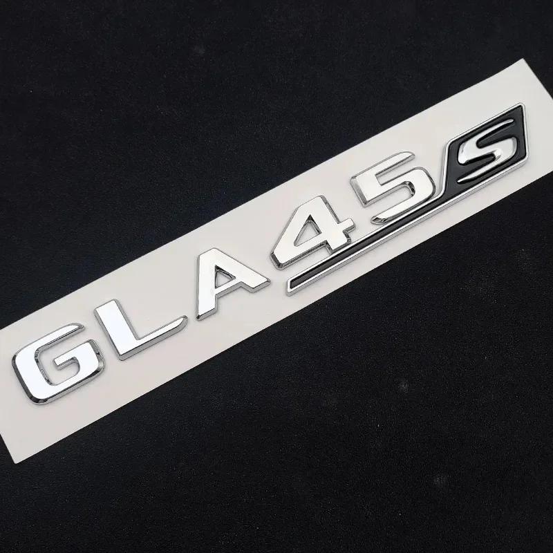 3D ABS GLA45S Buchstaben Aufkleber Auto Styling Heckklappen Emblem GLA45S Logo für Mercedes GLA45S AMG X156 Zubehör