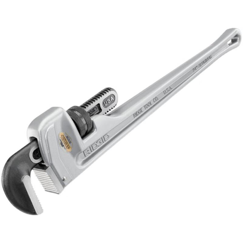 RIDGID Aluminum Handle Straight Pipe Wrench