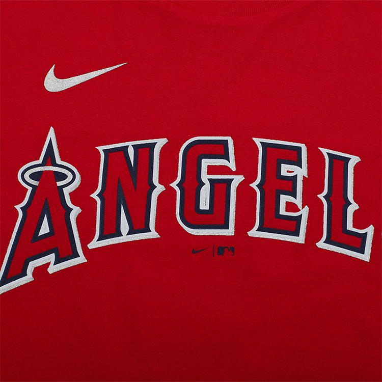 Nike X MLB Collaboration T-Shirt With Letter And Number Print Short Sleeve American Vintage Kids Tops Red 3Z3B7SAG2-LAAMT