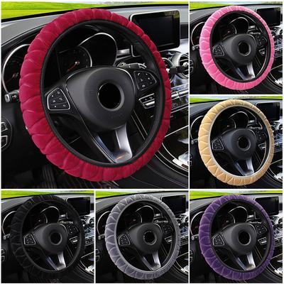 Winter Soft Warm Car Steering Wheel Cover Universal Car Interior Styling Decoration Auto Steering Cover Auto Accessories