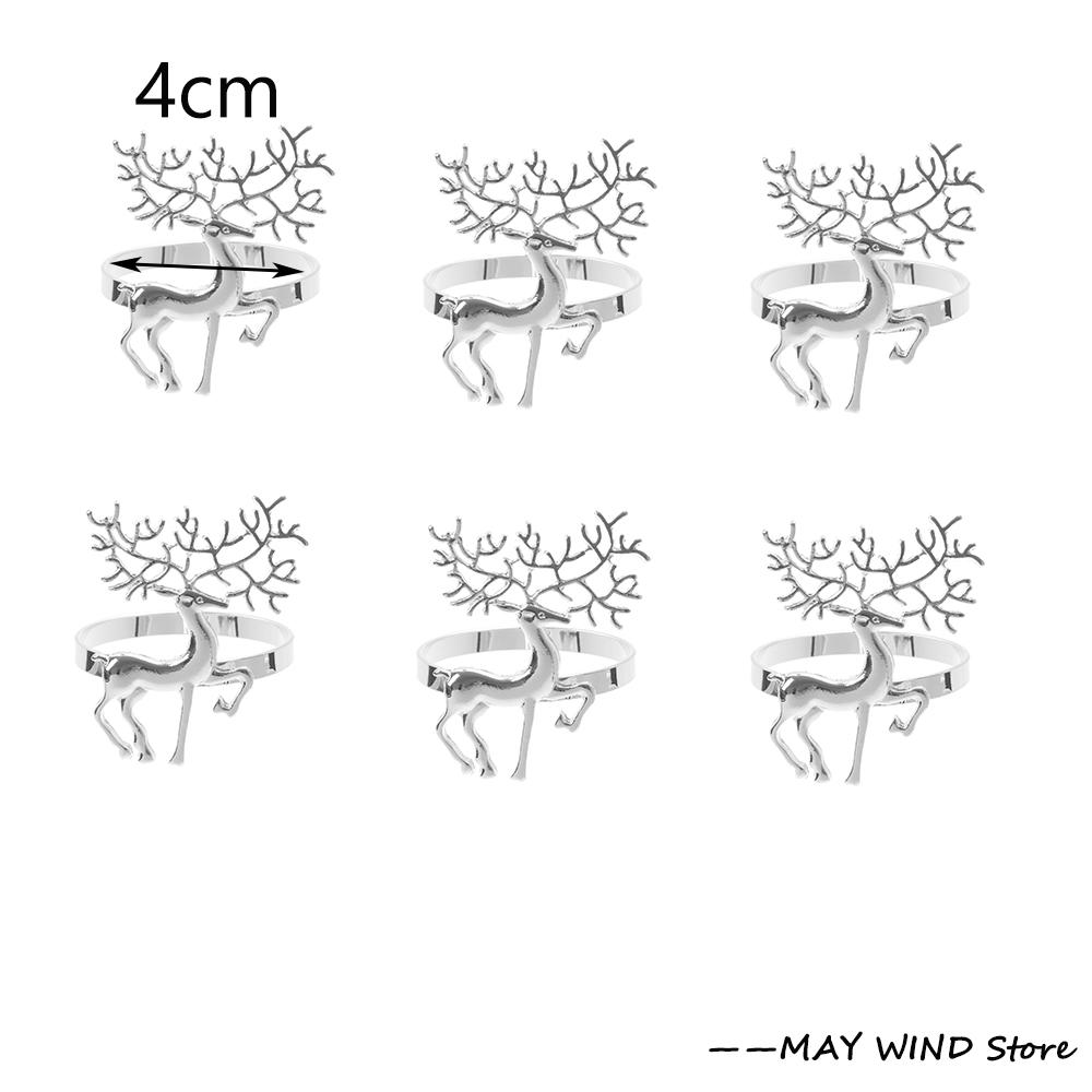 

6 шт. Золотые кольца для салфеток в виде рождественской елки, металлические рождественские серебряные пряжки-держатели для салфеток для рождественской свадьбы, украшение для домашнего обеденного стола
